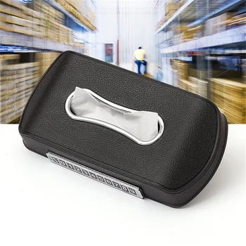 

Multifunction Car Sun Visor Tissue Box Headrest Hanging Block Type Card Holder Parking Phone Number Plate