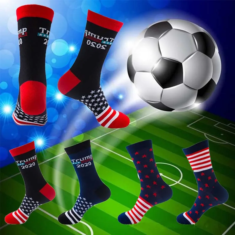 

1 Pair Mens President Donald Trump 2020 Cotton Socks Maga Usa Socks American Flag Striped Socks