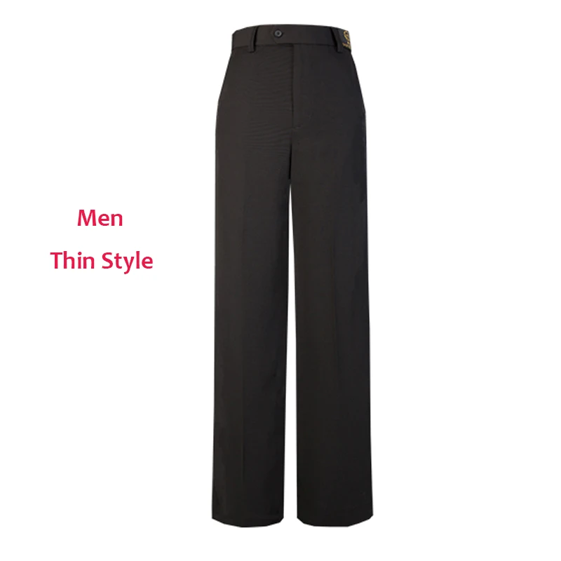 Thin Men Style Брюки для латинских танцев для мужчин и женщин, для взрослых, современные брюки для танцев, одежда для тренировок, штаны для взрослых, бальное платье, штаны для соревнований 2230 - Цвет: Thin Men Style