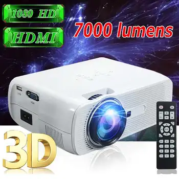 

7000 Lumens Projector 800*480 Resolution Portable HD LED Proyector Home Cinema Theater for Cellphone Beamer