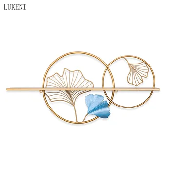 

New Chinese Three-dimensional Porch Wall Decoration Iron Wall Pendant Living Room Light Luxury Decoration Storage Wall Hanging