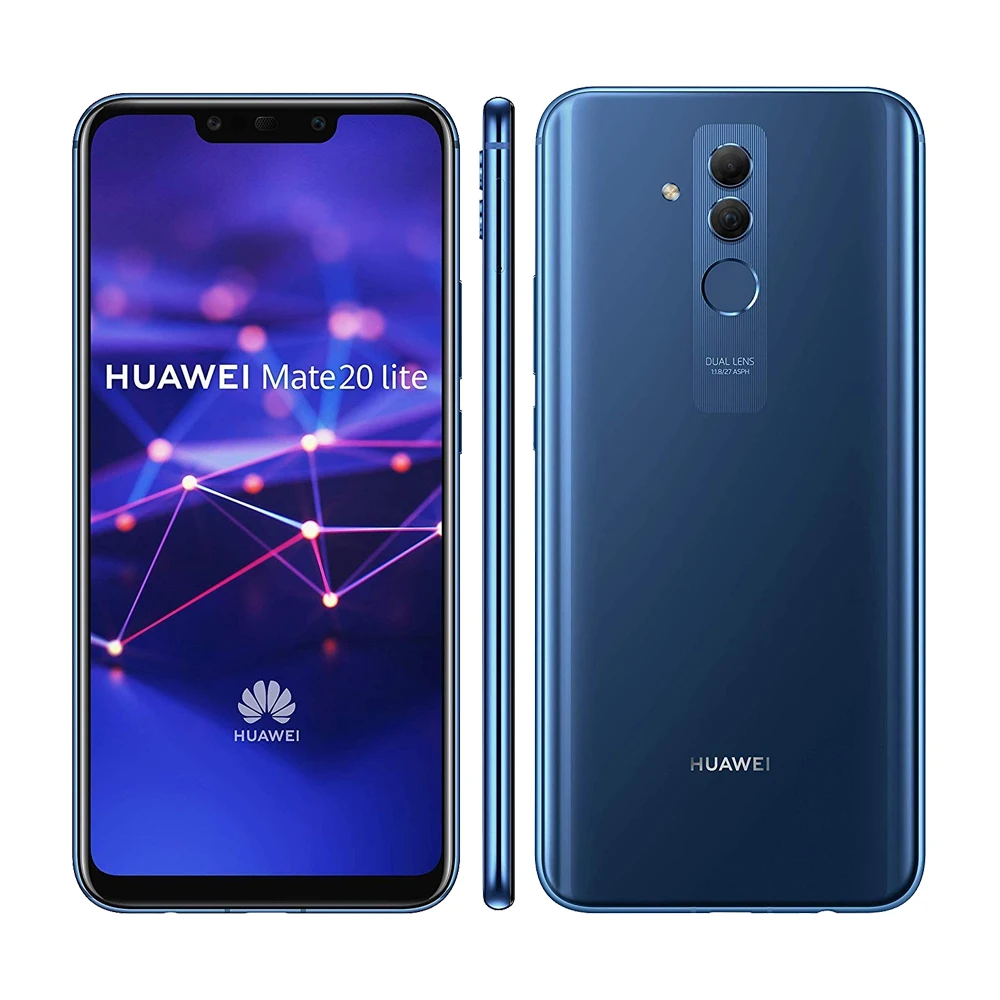 Смартфон HUAWEI Mate 20 Lite 4 Гб 64 Гб телефон глобальная версия 6,3 дюймов смартфон 3750 мАч аккумулятор Android 8,1 Kirin 710 - Цвет: Sapphire Blue