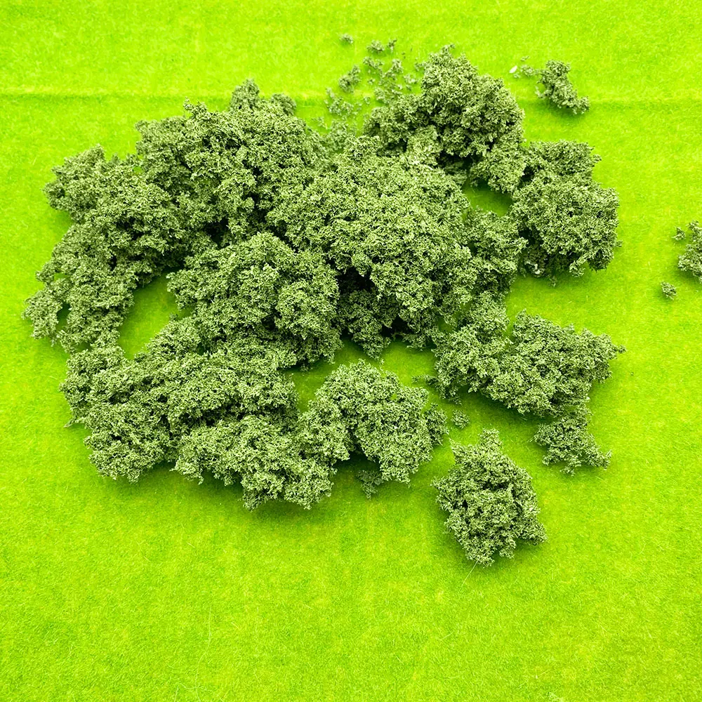 Tree Powder Model Sponge Cluster for Bushes Shrubs low Ground Cover DIY Scene Making Material Green Plant Tufted Railrod Layout