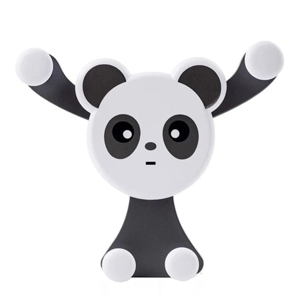 Универсальный милый Panda Автомобильный держатель для смартфона автомобильный держатель для мобильного телефона V6 - Цвет: Синий