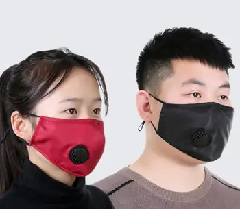 

1pcs Face Mask Protection Face Mouth Masks PM2.5 Breathable Anti Dust Dustproof Anti-fog Breathing valve Washable