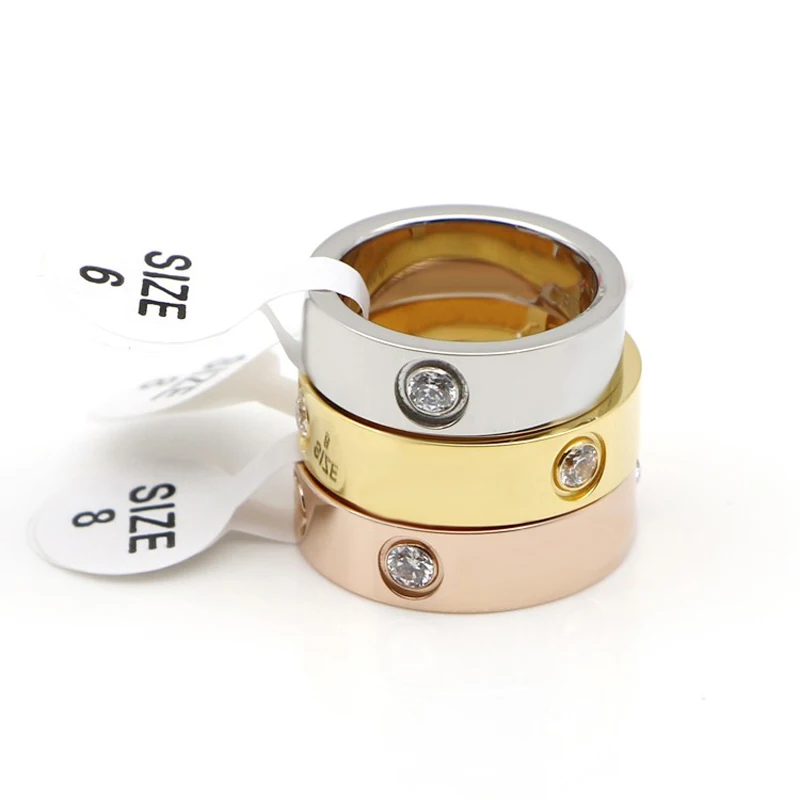 Новые популярные винтовые кольца для женщин аксессуары нержавеющая сталь