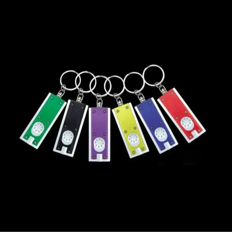 5 шт.! Мини светодиодный фонарик брелок портативный квадратный микро для кемпинга