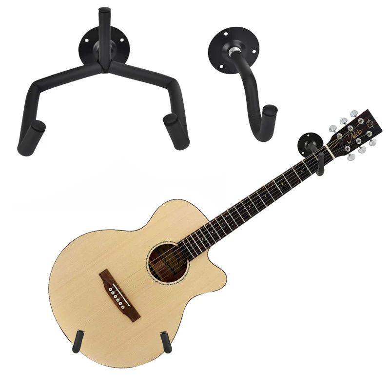 ラックに掛けてオークの水平ギタースタンド 1または2個のラック 黒いギターラックを収納できます Guitar Parts Accessories Aliexpress
