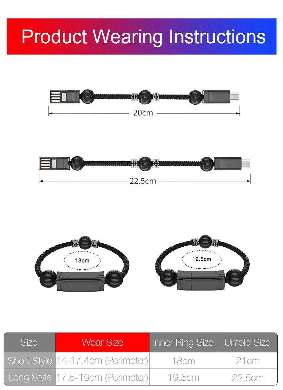 Женский кабель для передачи данных плетеные браслеты и браслеты зарядное устройство для iphone 6 Android type-C мобильный телефон Usb зарядный кабель Lether ювелирные изделия