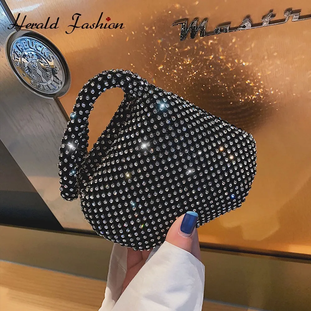 Herald Fashion винтажные маленькие женские сумочки клатчи с бриллиантами сумки на