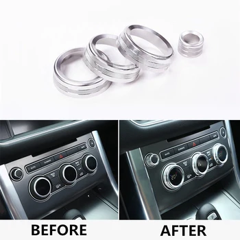 

Interior Knob Button Covers Console Aluminium Alloy Accessories Volume