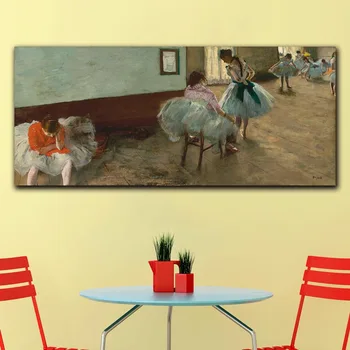 

Wxkoil Printed Edgar Degas The Dance Lesson Wall Art Canvas Painting For Living Room Home Decor Oil Painting On Canvas