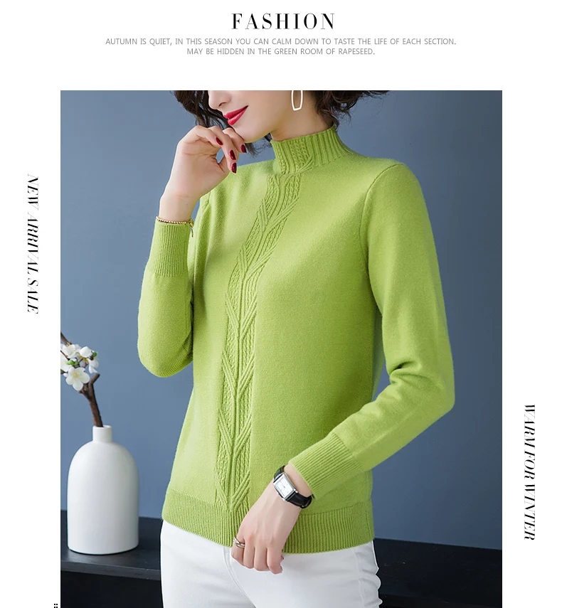 Ropa mujer Invierno, зимняя одежда, водолазка, пуловер с длинным рукавом, Женский вязаный эластичный осенний свитер, Женский пуловер