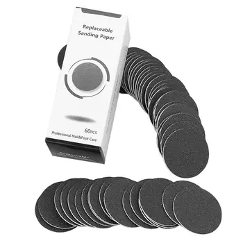 

60 pcs Replacement Sandpaper Discs Pads For Electric Foot File Callus Remover Pedicure Tool