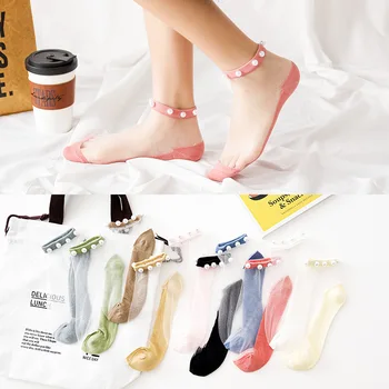 

Short Socks Casual Women Cotton Woman Sox Geometric Solid Thin Sock Happy Elegant Female Spring Hip Hop Girls Calcetines Hombre