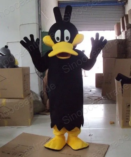 

Factory direct sale black Duffy Duck doll Mascot Costume Adult Halloween Birthday party cartoon Apparel Cosplay Costumes