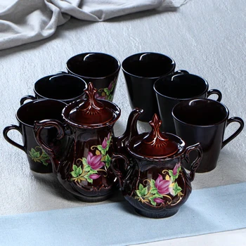 

Tea set "Alexandra", 8 items, decal, flowers