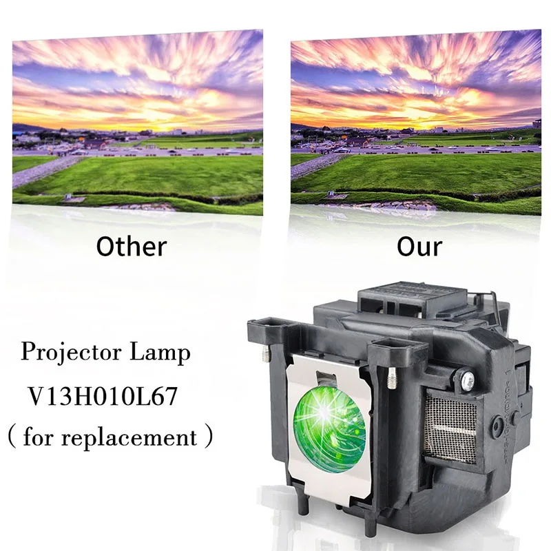 V13H010L67 модуль лампы для проектора EPSON EB-S02 EB-S11 EB-S12 EB-SXW11 EB-SXW12 EB-W02 и т. д