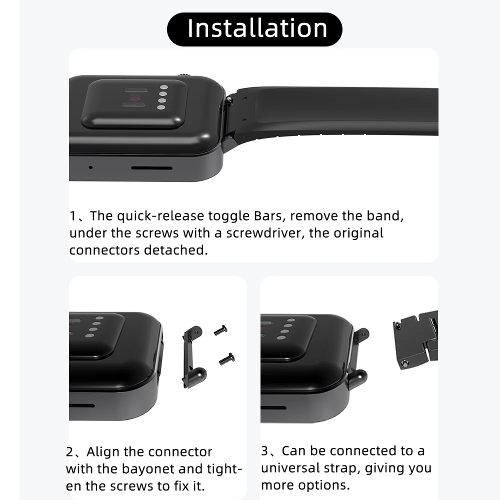 Pulseira de Couro com Conector para Xiaomi mi Ver Pulseira Combinação Perfeita Linker Acessórios de Substituição de Metal - Image 6