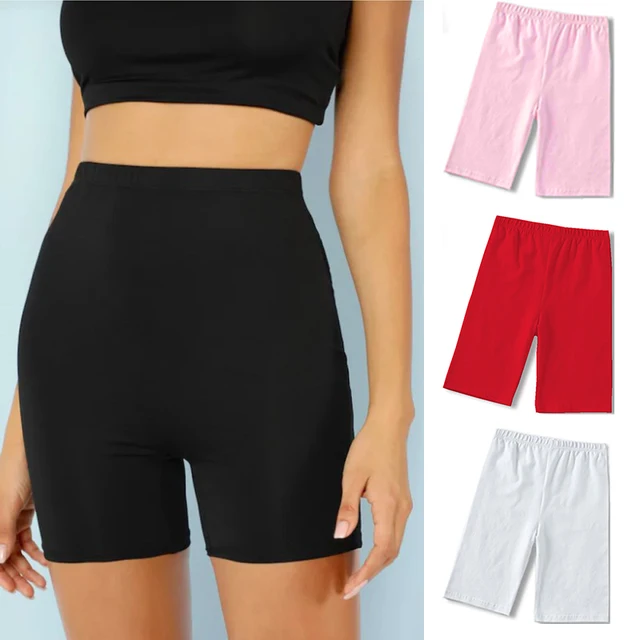 High Waist Solid Color Stretch Clothing Sexy Summer Gym Leggings Women Athleisure Casual Plus Size Workout Short Pants Mujer 1