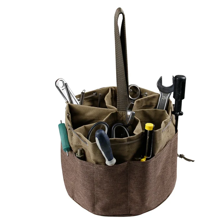 electrician tool bag 17 Bags Of Large-Capacity Gardening Wear-Resistant Umbrella-Haped Bucket Bag Hardware Tool Bag Portable Drawstring Storage Bag best electrician tool bag
