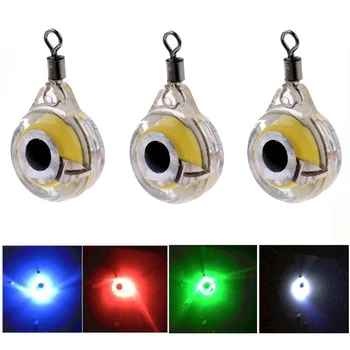 BIG DISCOUNT ❤️ 1pc/3pcs Mini Fishing Lure Light LED Deep Drop Underwater Eye Shape Fishing Squid Fishing Bait Luminous Lure for Attracting Fish - discount item 30% OFF Sports & Entertainment