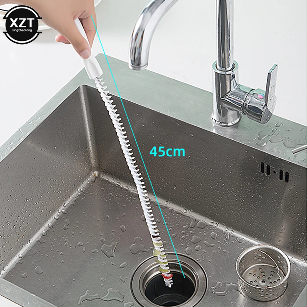 Description Picture 5 of itemPipe Dredging Brush Bathroom Hair Sewer Kitchen Sink Cleaning Brush Drain Flexible Cleaner Clog Toilet Plug Hole Remover Tool