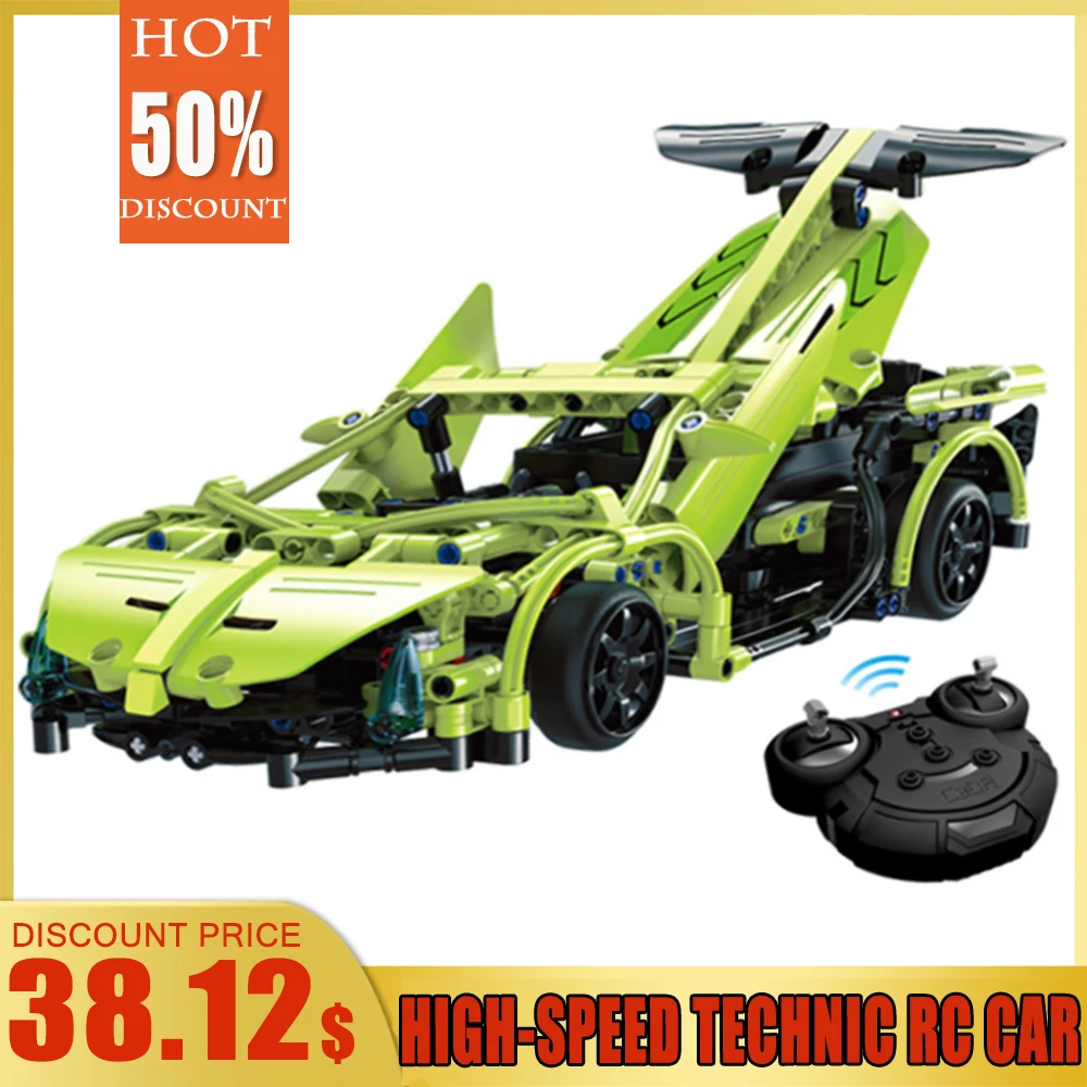 

Technic Rc car 4WD high-speed remote control car 2.4hz radio-controlled car off-road truck rc toys Building Blocks Bricks