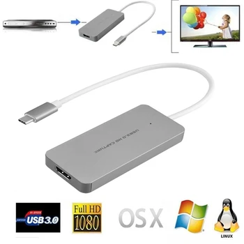 

ezcap265C UVC hdmi video capture 1080P HD 60fps USB 3.0 Type C HDMI Video Game Capture Live Streaming For Window OS X Lunux MAC