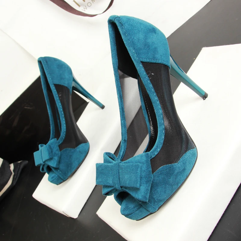 2019 г. Новые весенние женские сапоги на высоком каблуке-шпильке с бантом тонкие