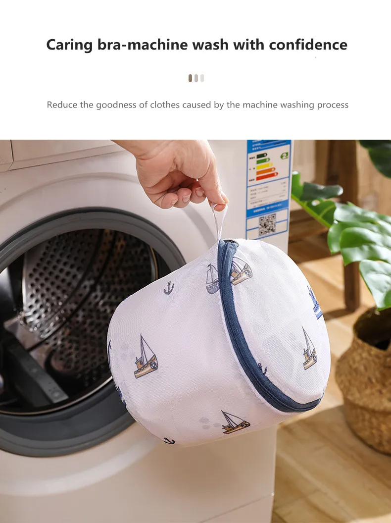 Laundry Washing Bag for Bra Underwear Mesh Polyester Dirty Laundry Basket Wash Bra Bags Storage Lingerie Machine Washing Net Bag