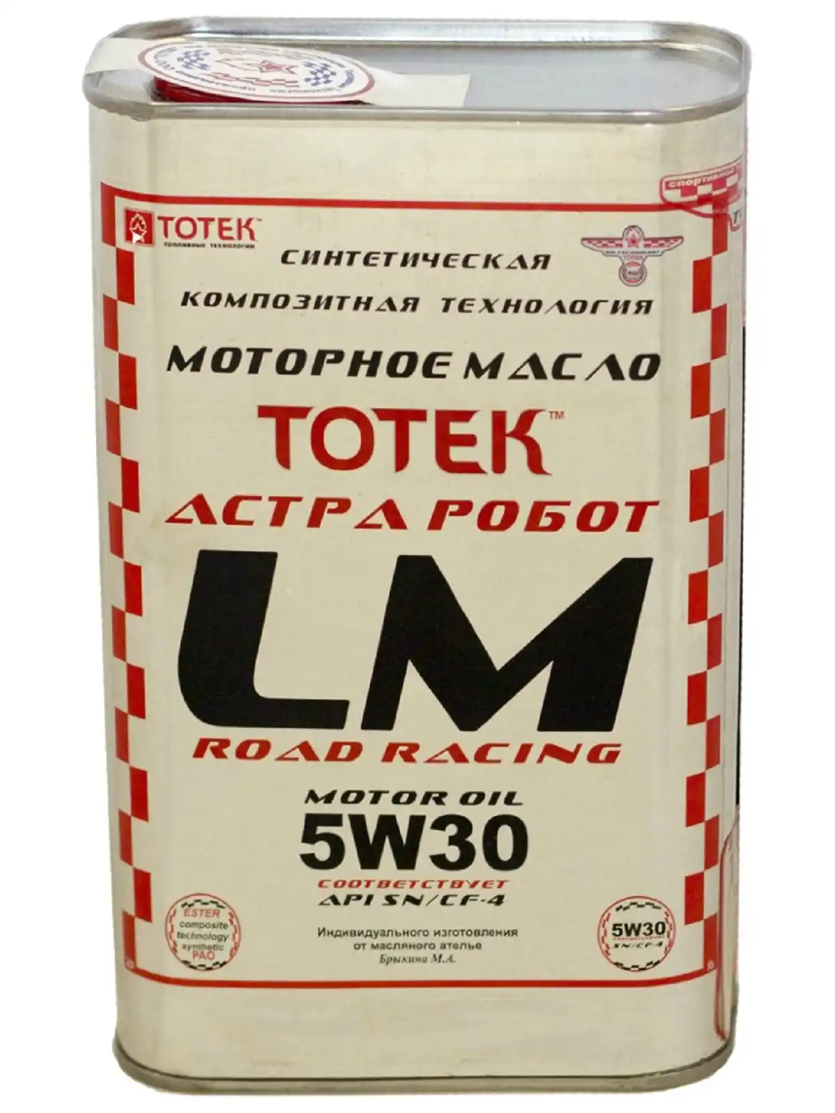 Моторное масло Тотек Астра Робот LM 5W30 (Road Racing) 1 Литр|Моторное масло| |