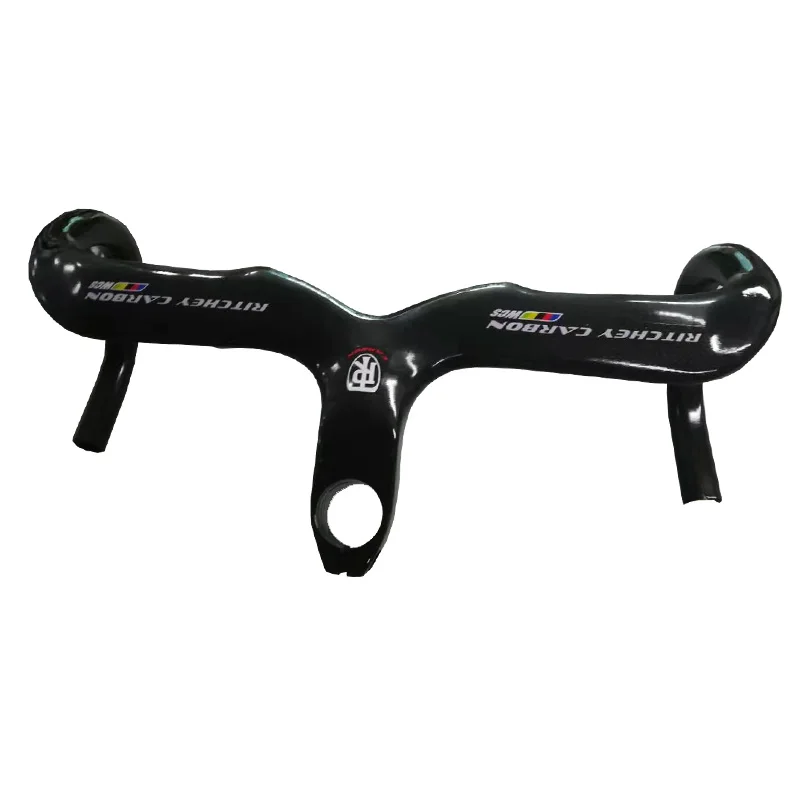 ws 400 100 gloss WS-C углеродный руль для велосипеда 3 K, Сверхлегкий Интегрированный руль и руль из углеродного волокна, руль для велосипеда - Цвет: ws 400 100 gloss