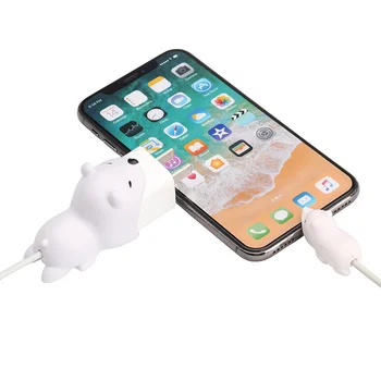 

FFFAS Cable Winder Big Bite Cute Funny Animal Tiger Cable Protector Organizer Chomper Charger Wire holder Winder Gift For IPhone