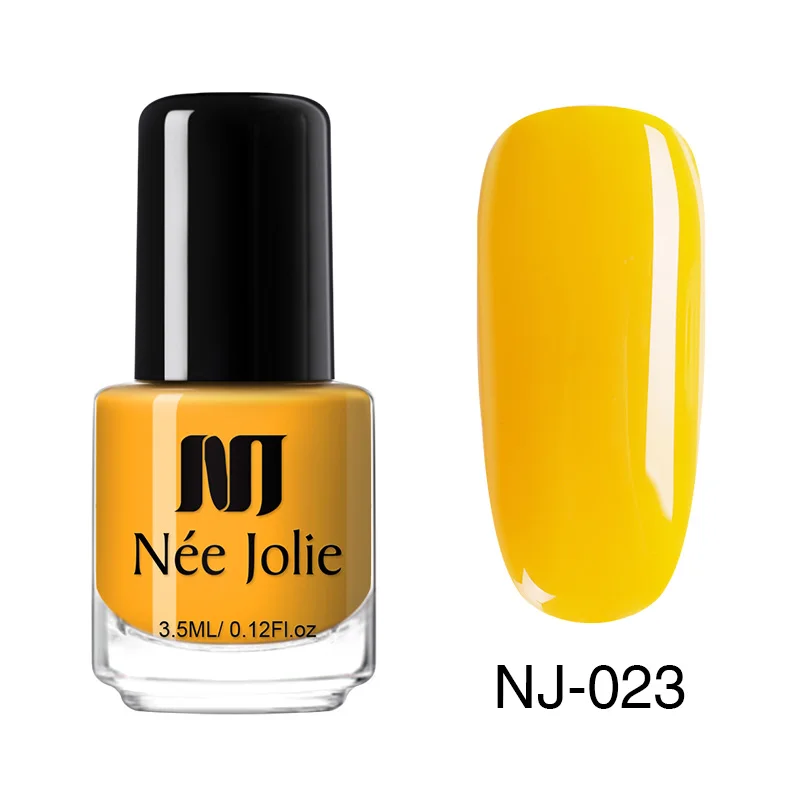 3.5ml NJ-023 Одноцветный лак для ногтей NEE JOLIE, 8 мл, 36 цветов, Быстросохнущий лак для ногтей, новая бутылка, лак для ногтей, 3,5 мл/бутылка для декора ногтей - Цвет: 3.5ml NJ-023