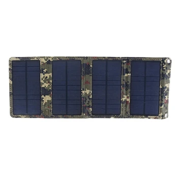 

Portable 20W USB Solar Panel Folding Power Bank Outdoor Camping Hiking Waterproof Power Bank for Phone Battery Charger