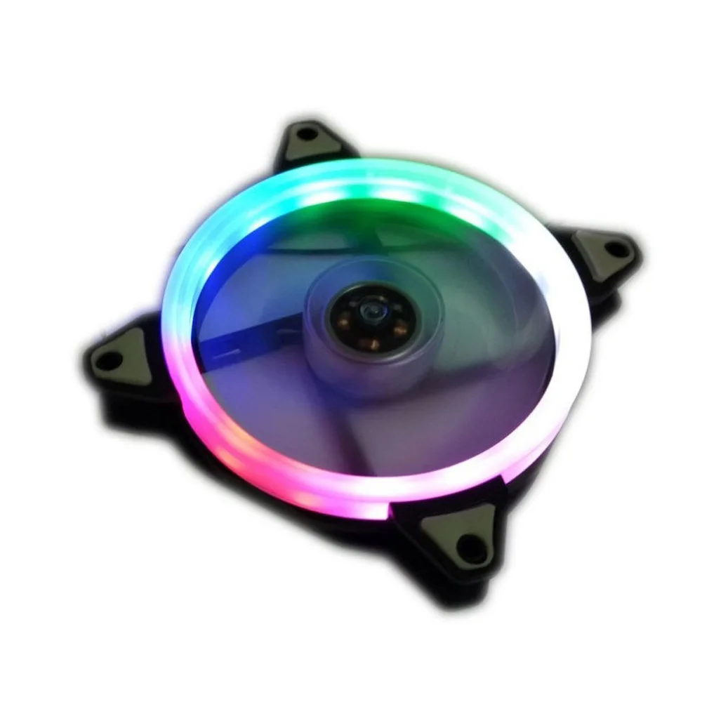 Светодиодный вентилятор охлаждения RGB DC 12V бесщеточный кулер для компьютера чехол PC cpu