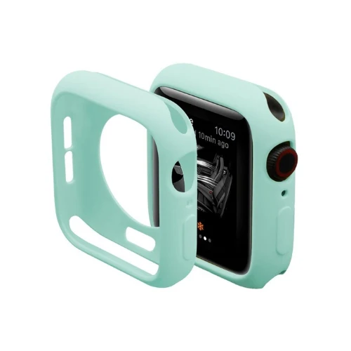 light blue Чехол для часов для Apple watch чехол 4 5 44 мм 40 мм, 42 мм, 38 мм, версия наручных часов iWatch, 5/4/3/2/1 Бампер протектор устойчивый к царапинам ударопрочный чехол - Цвет: light blue
