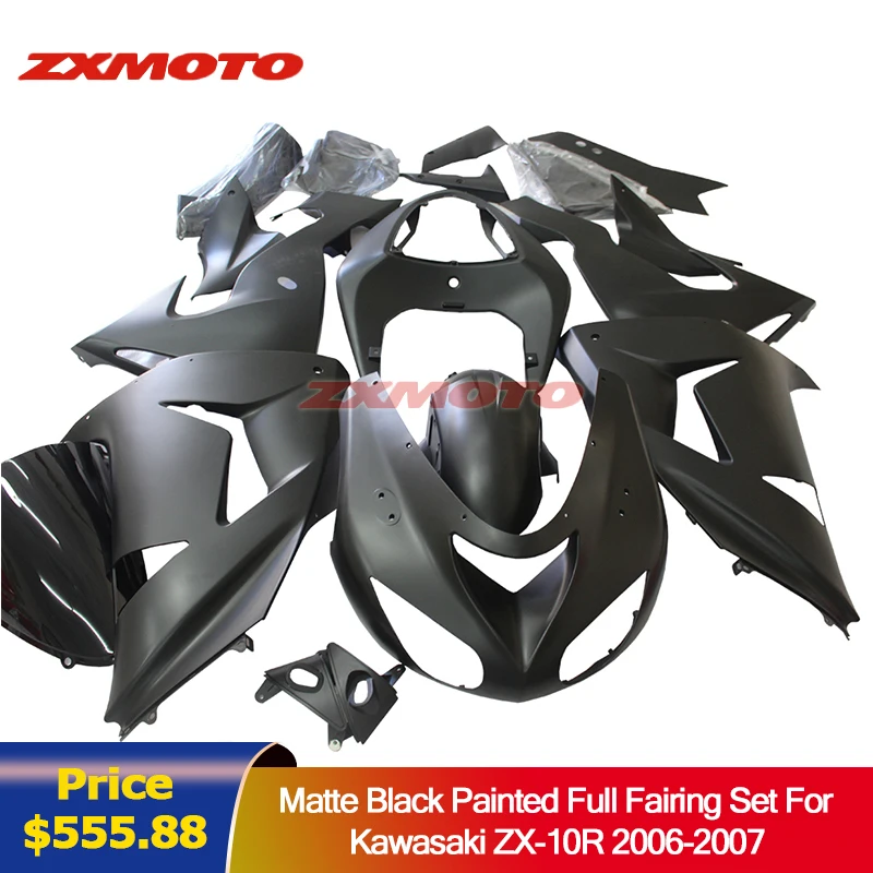 Полный комплект обтекателей для мотоцикла ZXMOTO Kawasaki ZX10R 2006 2007 10R 06 07 корпус с