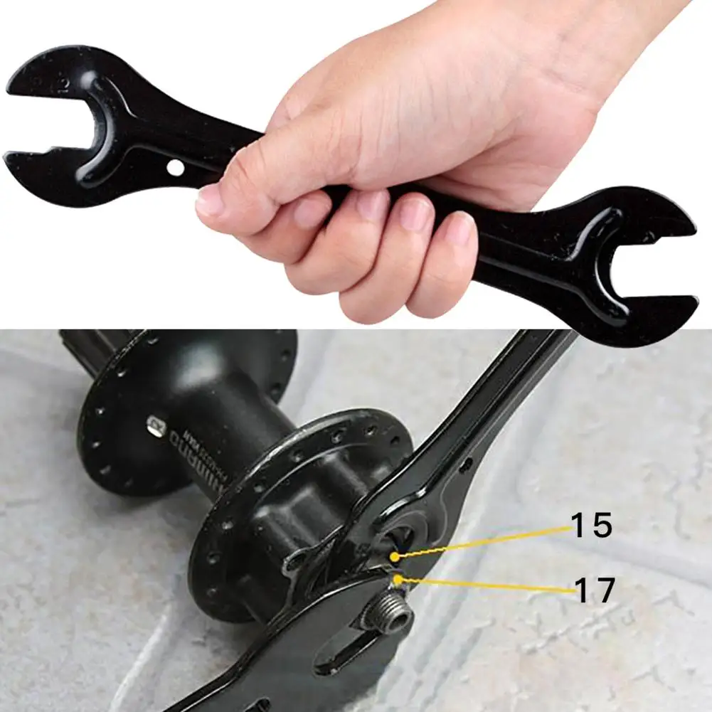 1pc Steel Mtb Bike Cycle Head Open End Axle Hub Cone Wrench Durable