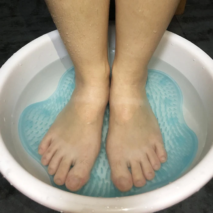 Силиконовые Ванная комната Массажный коврик для ног массаж спины подушки; нескользящая обувь; пусковой площадки мытья 30X2,5 см EK