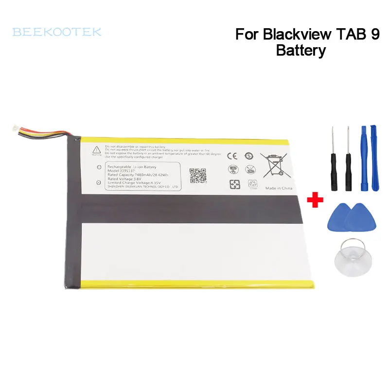 

New Original Blackview Tab 9 Battery Tablets Battery 7480mAh Repair Replacement Accessories For Blackview Tab 9 10.1Inch Tablet