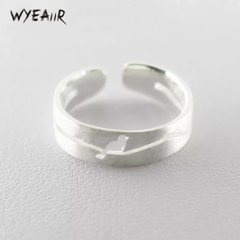 Женское ажурное кольцо WYEAIIR из стерлингового серебра 925 пробы в Корейском стиле |