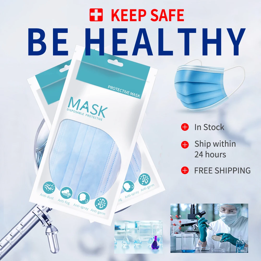 

Mask Disposable Face Mouth Mask Mascherine Face Masks Anti-Dust Anti Fog Haze Face Mouth Mask Mask Filter FDAMASK
