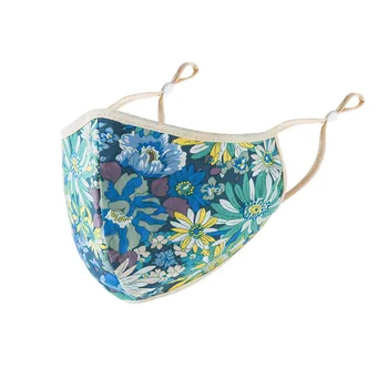 

Reusable Mouth Cover Fashion Fabric Masks Adult Floral Print Adjustable Safet Protect Cotton Mask Unisex washable mask#40