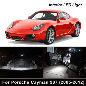 

15Pcs LED License plate lamp + Interior Dome Map Lights Bulb full Kit For 2005-2012 Porsche Cayman 987