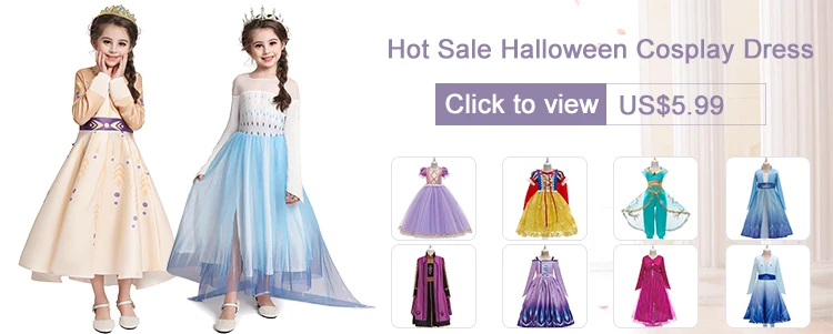 Frozen Elsa Girl Princess Dress Winter Baby Girl Clothes Kids Halloween Party Cosplay Costume Children Anna Dress 3 to 12Y baby dresses cheap