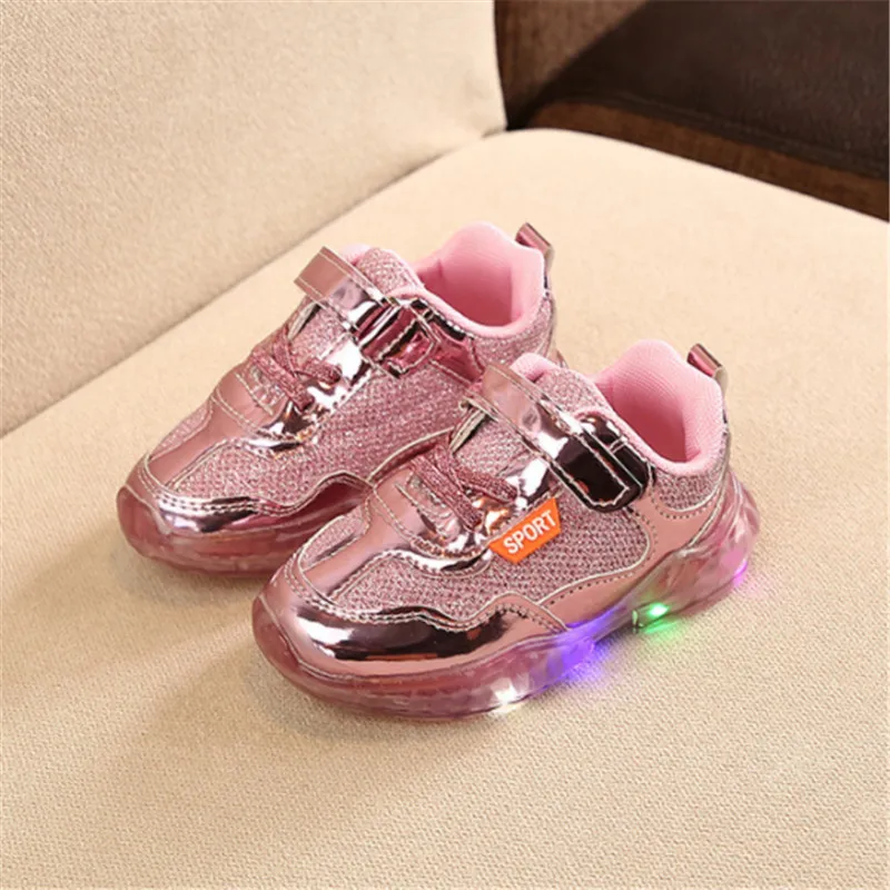 Toddler Kids Shoes With Light Up Boys Casual Sneakers Baby Children Light Shoes tenis infantil Led girl shoes for kids