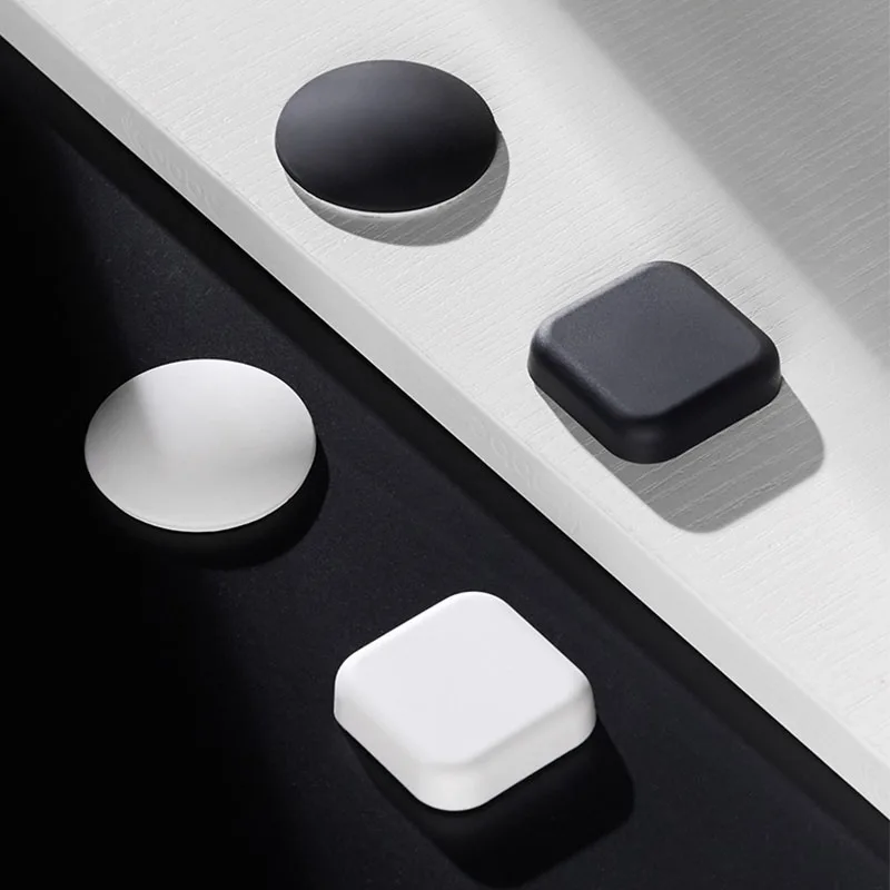 Self Adhesive Silicone Door Stopper Home Anti-Collision Wall Sticker Shockproof Crash Pad Furniture Wall Mute Protective Mats