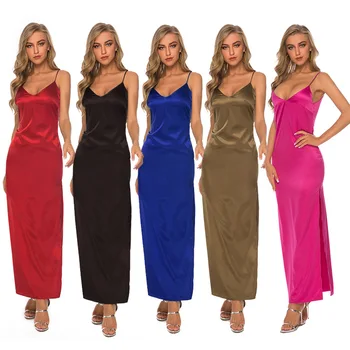 

clothing OWLPRINCESS Women's Slim-Fit Backless V-neck Dungaree Dress for Spring and Summer 2019